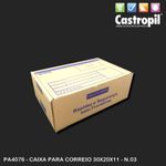 Caixa de papelão para correio 30x20x11 medida número 3 com 25 unidades.