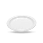 Prato Plástico Totalplast de 18mm Raso Branco com 50 unidades de 10 pacotes