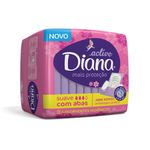 Absorvente Diana Suave com Abas com 60 unidades de 8 pacotes