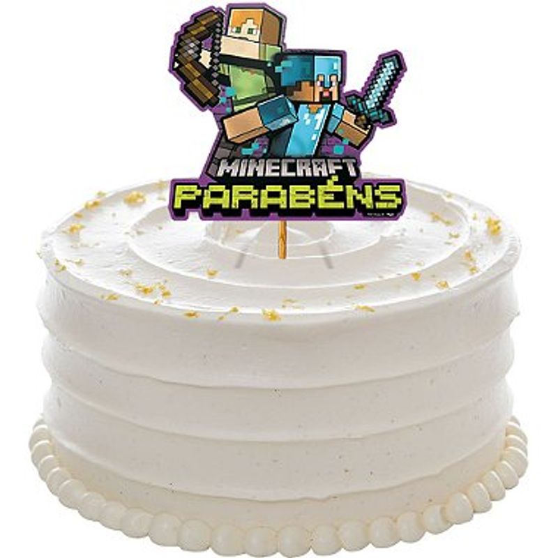 Bolo do Minecraft: + 40 fotos e dicas para festa infantil  Decoração de bolo  infantil, Bolo festa infantil, Bolo minecraft