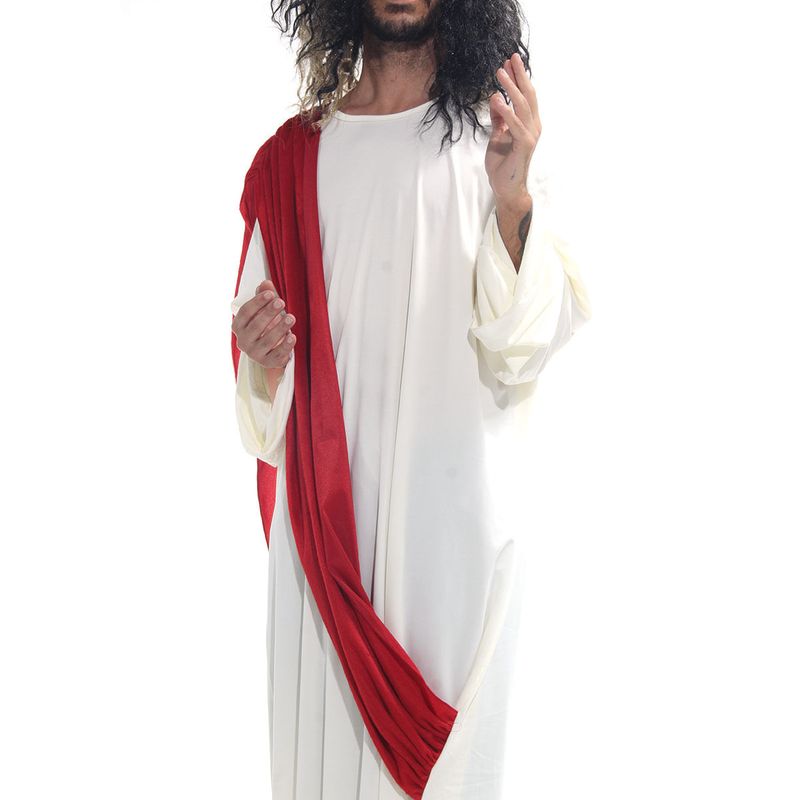 Fantasia Religiosa De Jesus Com Peruca Adulto Abrakadabra M