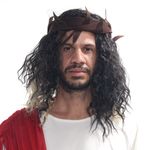 Fantasia Religiosa De Jesus Com Peruca Adulto Abrakadabra M