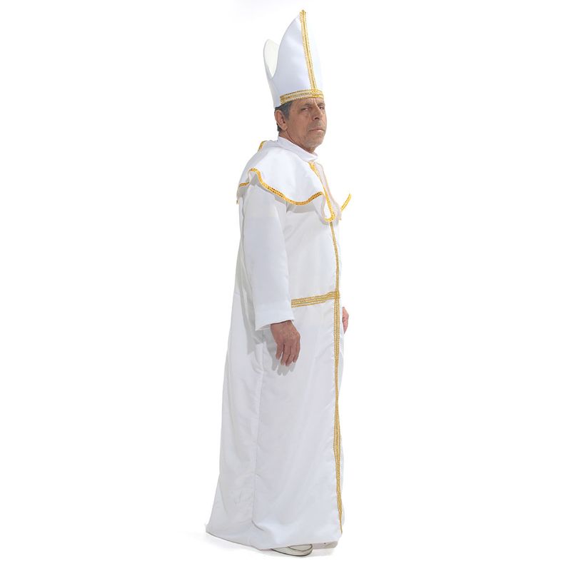 Fantasia Religiosa De Papa Adulto Com Mitra Abrakadabra GG