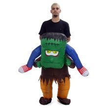 Fantasia Frankenstein Inflável Adulto Halloween Abrakadabra