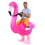 Fantasia Inflável Adulto Flamingo Enchimento Eletrônico