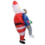 Fantasia Inflável para Adulto Papai Noel Com Enchimento