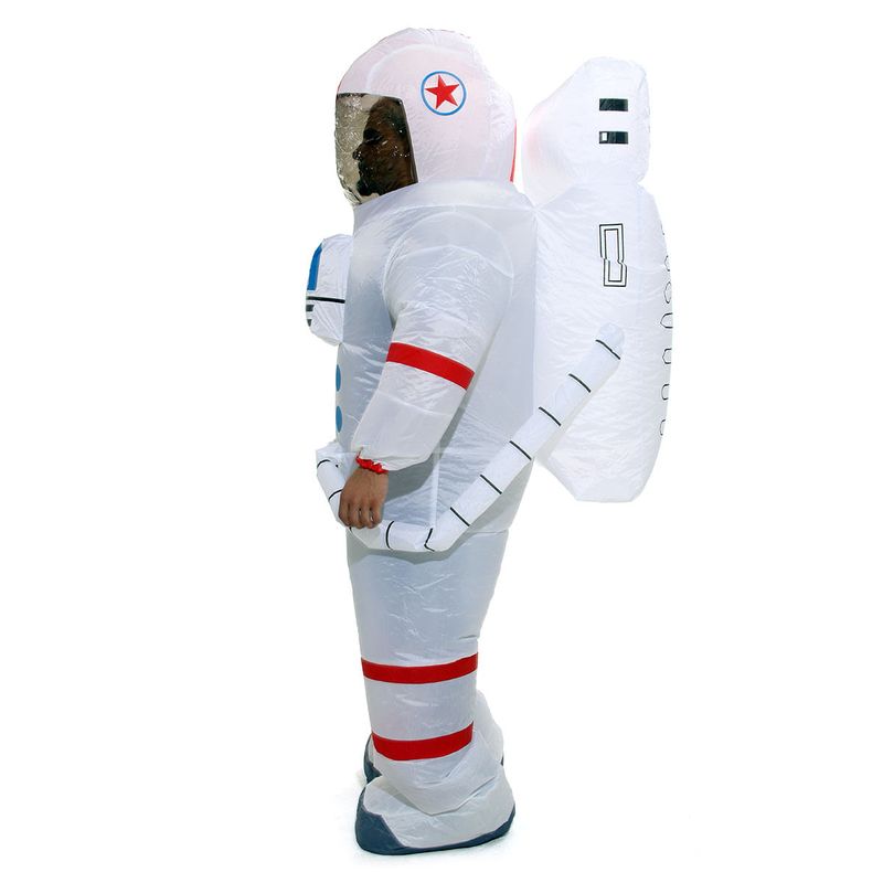 Fantasia Inflável Adulto Astronauta Enchimento Eletrônico