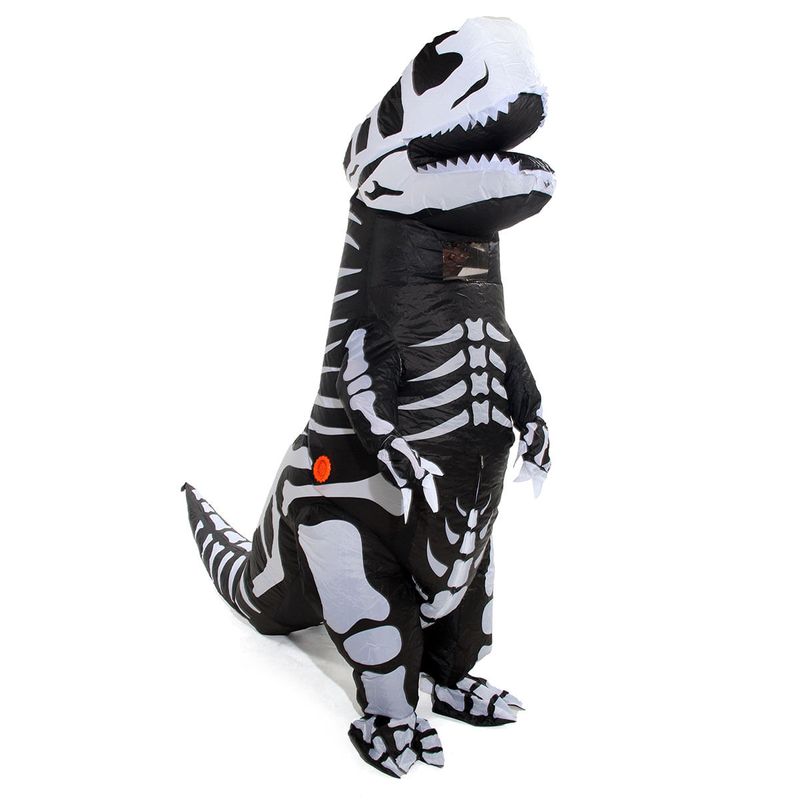 Fantasia Esqueleto Dinossauro Inflável Adulto Halloween