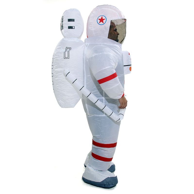 Fantasia Inflável Adulto Astronauta Enchimento Eletrônico