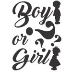 Adesivo Preto Boy and Girl - 1 Un
