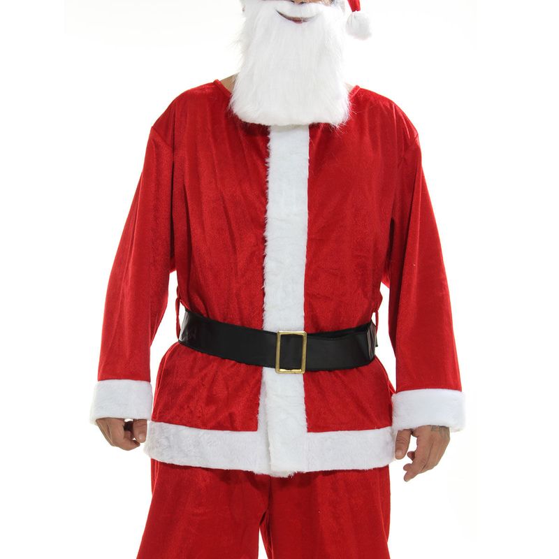 Fantasia Papai Noel Adulto Com Barba Natal Abrakadabra  GG