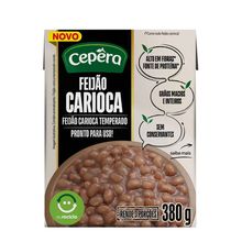 Feijão Carioca Temperado 380g - Cepêra