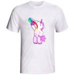 Camiseta Abadá para Fantasia Unicórnio Bebendo G