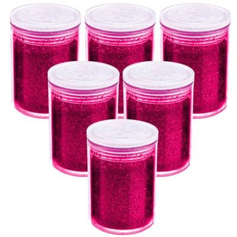 Glitter em Pó Metálico Pink 03 gramas - 12 Potinhos