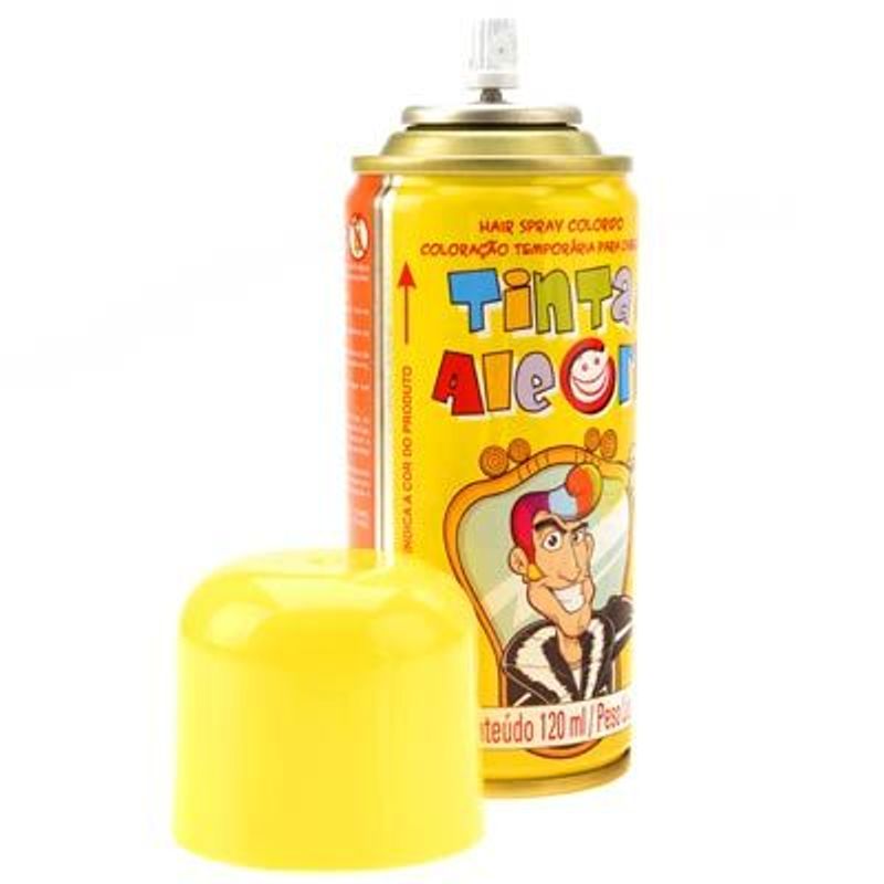 Tinta da Alegria para Cabelos Spray - Amarelo