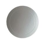 Cakeboard 28cm Prata - Silver Plastic - 1 Un