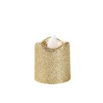 Vela LED Dourada Brilho - Silver Plastic - 1 Un