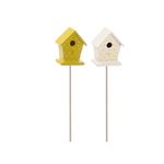 Pick Mini Casa Pássaro Amarelo (Complementos) 32cm - 4 Un