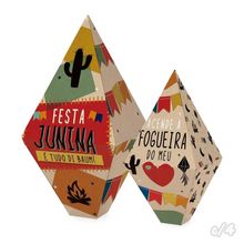 Cromus Balão de Papel Junina Kraft com 4 Unidades