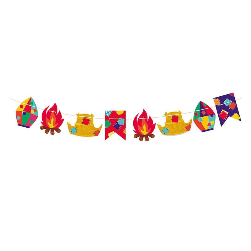 Cromus Faixa Decoração Estampada Arraiá 2 com 1