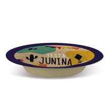 Cromus Prato Petisco Laminada Junina Kraft 18cm com 8 unidades