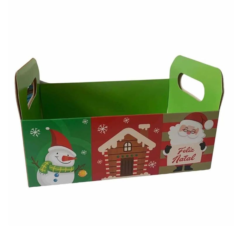 Carber Caixote de Cartão Dia de Natal Médio