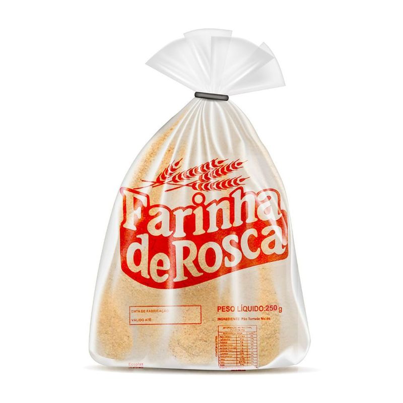 Embalagem Plástica Farinha Rosca 250g com 1000 unidades (351)