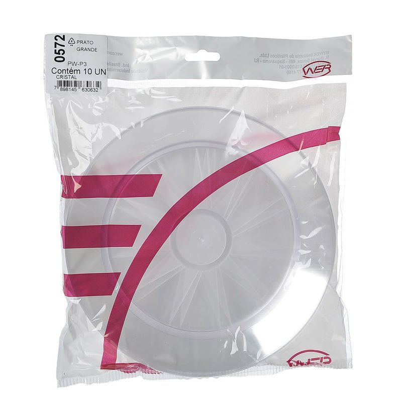 Wer PW-P3 Prato 220mm Cristal com 20x10