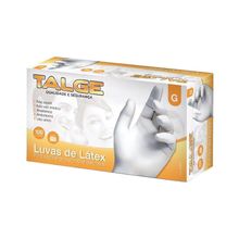 Talge - Luva Látex com Talco Grande com 100