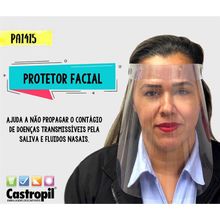 Máscara Plástica Facial sem Espuma