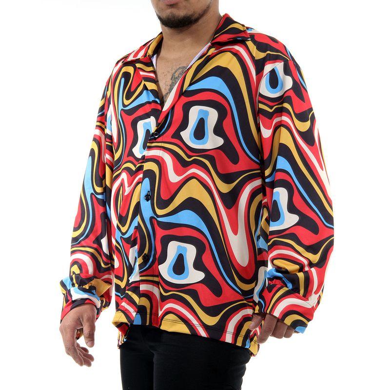 Fantasia Hippie Masculino Adulto Com Acessório Abrakadabra
 M
