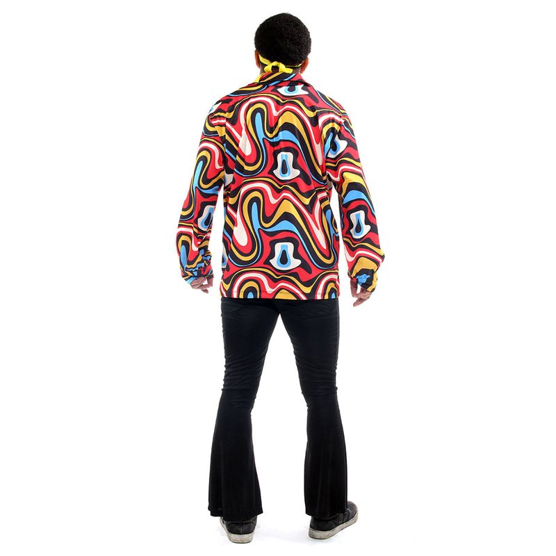 Fantasia Hippie Masculino Adulto Com Acessório Abrakadabra
 P