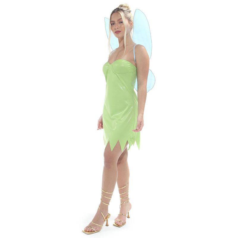 Fantasia Fadinha Verde Vestido Com Asas Abrakadabra Fantasia M