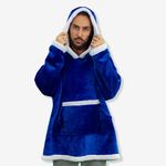 Moletom Hoodie Adulto Azul Marinho - Zonacriativa
