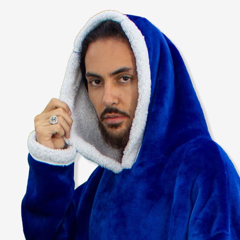 Moletom Hoodie Adulto Azul Marinho - Zonacriativa