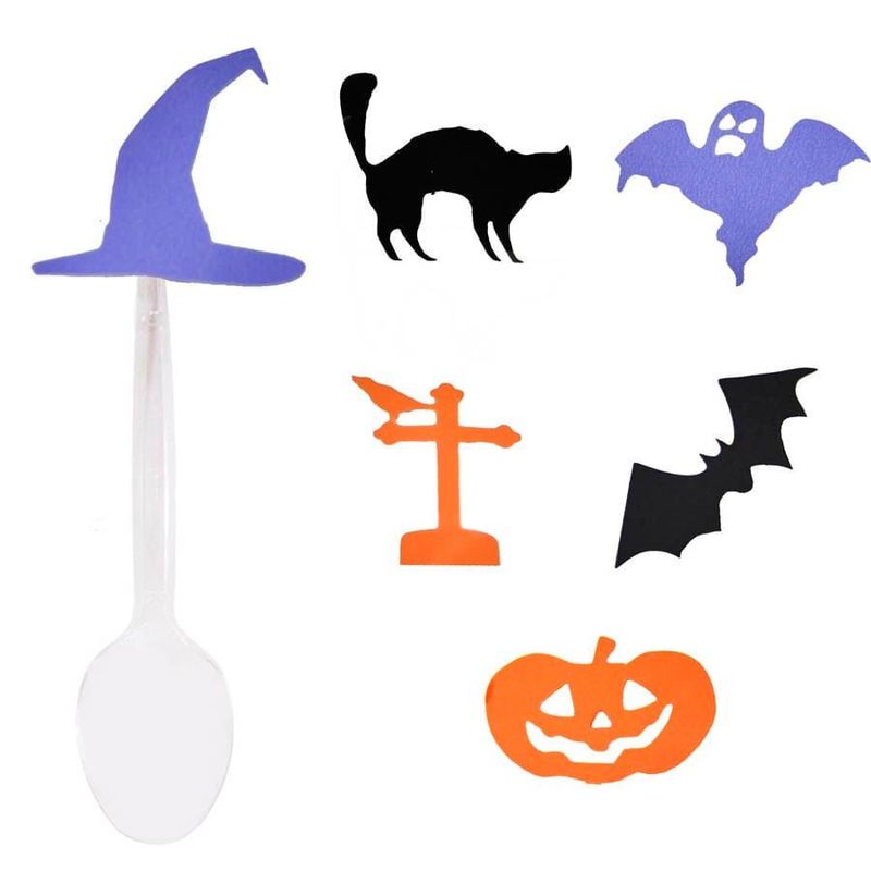 Colher para Sobremesa com Aplique Halloween - 06 Un