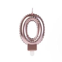 Vela Balão Rose Gold Número 0 - VOO00