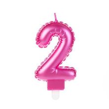 Vela Balão Rosa Número 2 - VOR02