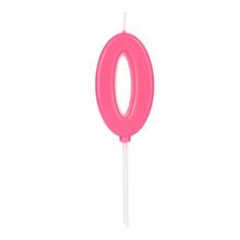 Vela Pick Rosa Número 0 - VCR00