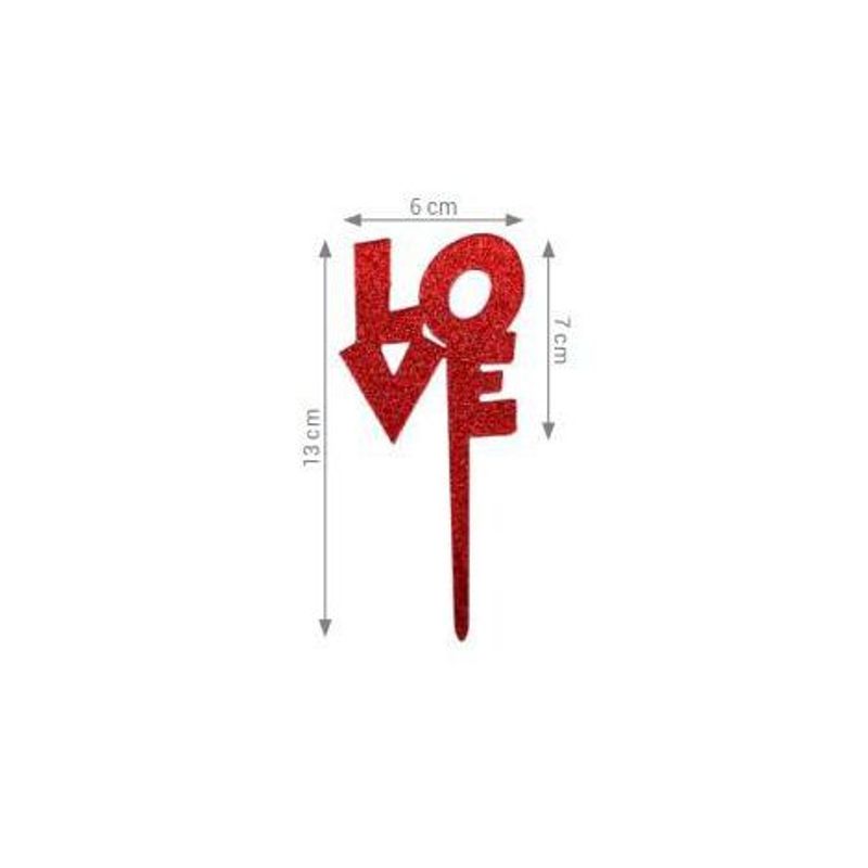 Topo Médio Love Vermelho - HA350