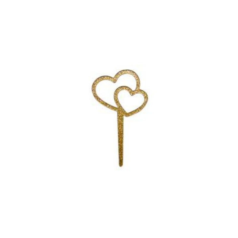Mini Topo Coração Dourado - HA342