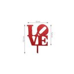 Topo Grande Love Vermelho - HA360