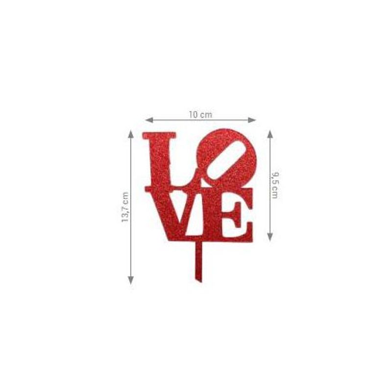 Topo Grande Love Vermelho - HA360