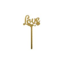 Topo Médio Love Coração Dourado - HA355