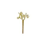 Mini Topo Love Dourado - HA348