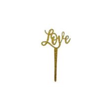 Mini Topo Love Dourado - HA348