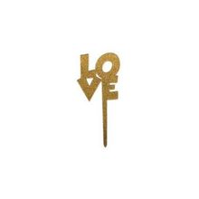 Topo Médio Love Dourado - HA351