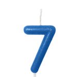 Vela Azul Neon Número 8
