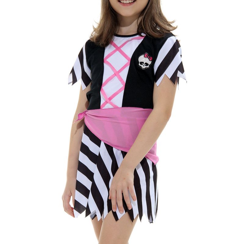 Fantasia de Pirata Feminino Infantil Com Bandana Carnaval M