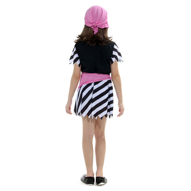 Fantasia de Pirata Feminino Infantil Com Bandana Carnaval M